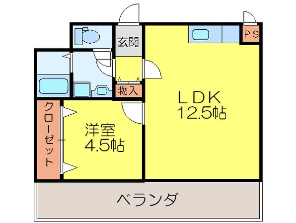 フラットピア８８の物件間取画像